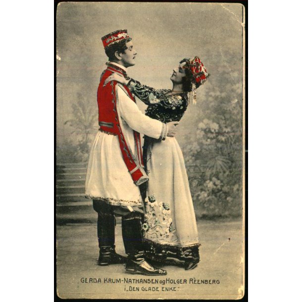 Gerda Krum-Nathansen og Holger Reenberg - Den glade Enke - Alex Vincent 1357 - Brugt - Svage hjrner