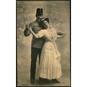 Gerda Krum og Henry Seemann i Valsedrmme  - Alex Vincent 1672 - Ubrugt