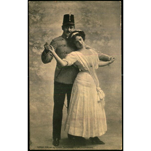 Gerda Krum og Henry Seemann i Valsedrmme  - Alex Vincent 1672 - Ubrugt