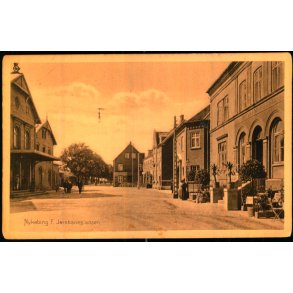 Nyk�bing F. - Jernbanepladsen - V. Kristoffersens Bogh. 38926 - Ubrugt - Svage hj�rner !