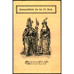 Kostumebillede fra det 15. Aarhundrede - u/n - Ubrugt