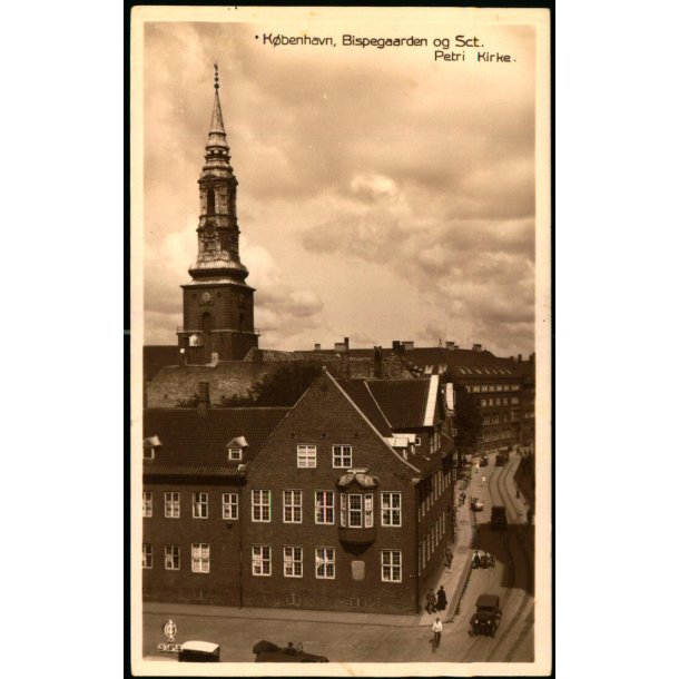 Kbenhavn -  Bispegaarden og Sct. Petri Kirke - Chr. Olsen 955