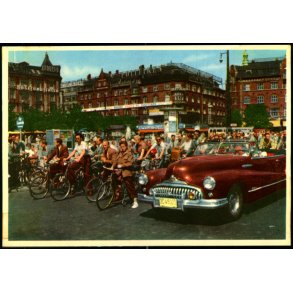 Kbenhavn -  Rdhuspladsen - Cyklister - Rudolf Olsen 43 - Ubrugt