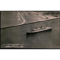 S/S "NIEUW AMSTERDAM" - Holland- Amerika Line - Luftfoto K.L.M. 22734 - Ubrugt