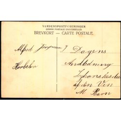 Jernbanegade med Hotel Ph�nix - Nyk�bing F. - u/n - Ubrugt