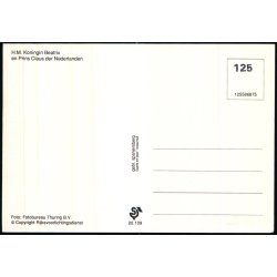 Dronning Beatrix - Prins Claus - Holland -  spanjersberg 125 - Ubrugt