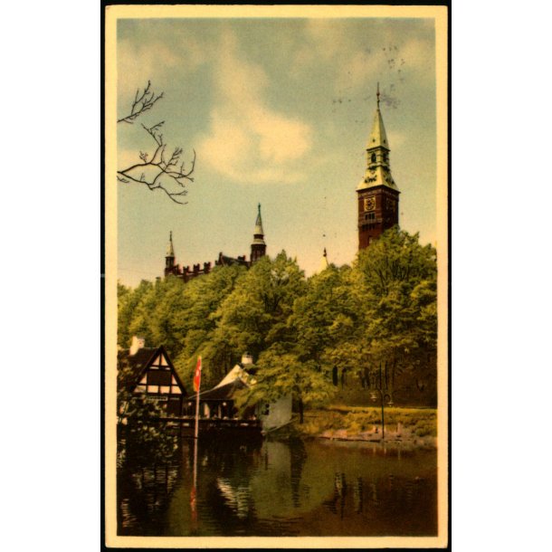 Kbenhavn - Raadhustaarnet set fra Tivolisen - K.Witt-Mller 6700-62