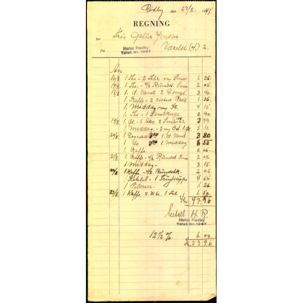 Hotel R�dby - 1947