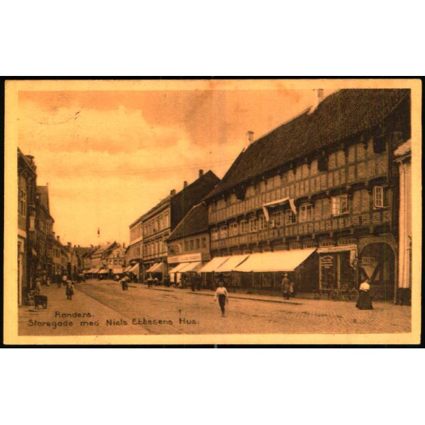 Randers - Storegade med Niels Ebbesens Hus - Stender 37908 - Brugt