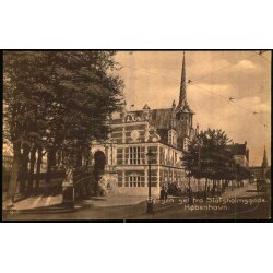 K�benhavn - B�rsen set fra Slotsholmsgade - Dansk Lystryk 808 - Brugt