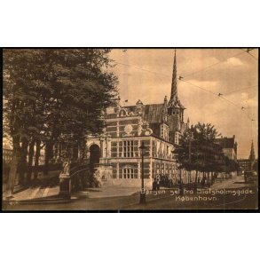 K�benhavn - B�rsen set fra Slotsholmsgade - Dansk Lystryk 808 - Brugt