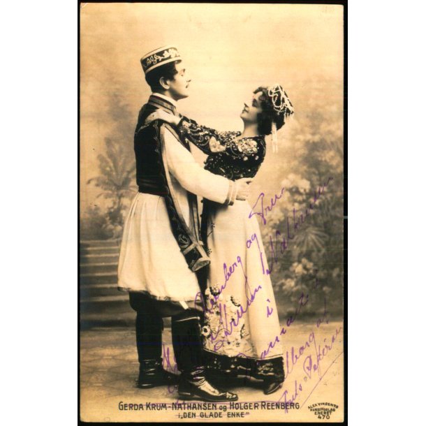 Gerda Krum-Nathansen og Holger Reenberg - Den glade Enke  - Alex Vincent 470 - Brugt