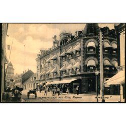 Jernbanegade med Hotel Ph�nix - Nyk�bing F. - u/n - Ubrugt