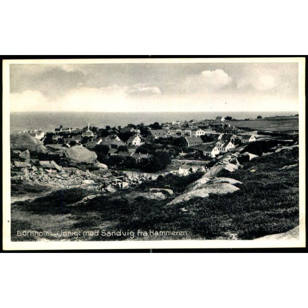 Bornholm - Udsigt mod Sandvig fra Hammeren - Frits S�rensens Bogh. 15