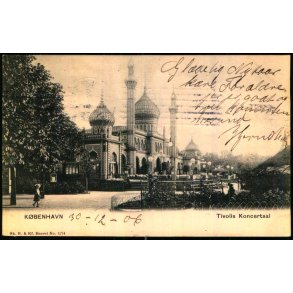 Kbenhavn - Tivolis Koncertsal  - Sk. B. & Kf. 1274 - Brugt