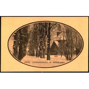 Odense - Kirkegaardsalleen og Anskar Kirke - Stender 29585 - Ubrugt