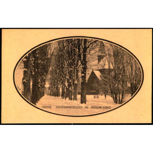 Odense - Kirkegaardsalleen og Anskar Kirke - Stender 29585 - Ubrugt