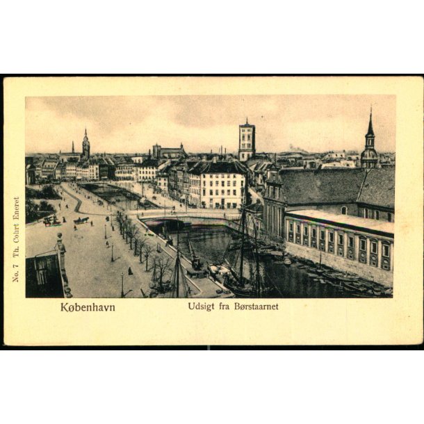 K�benhavn - Udsigt fra B�rstaarnet - Th. Cohrt 7