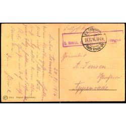 Feldpost - K.D. Feldpostxped.   21 -11 -165 - Til Appenrade - Billedside : Dame