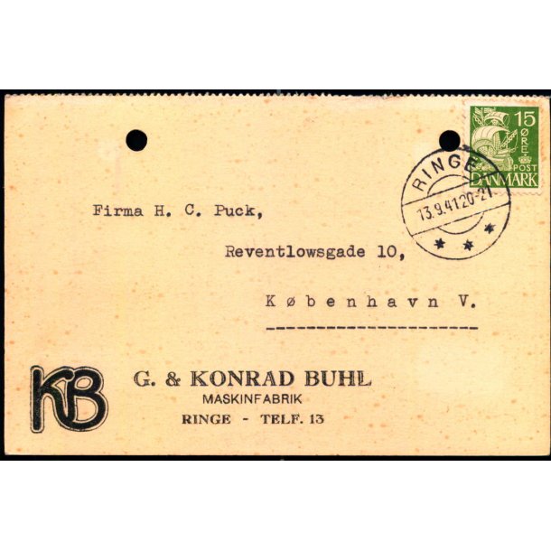  G.&amp; Konrad Buhl - Helsagskort u/n - Brugt