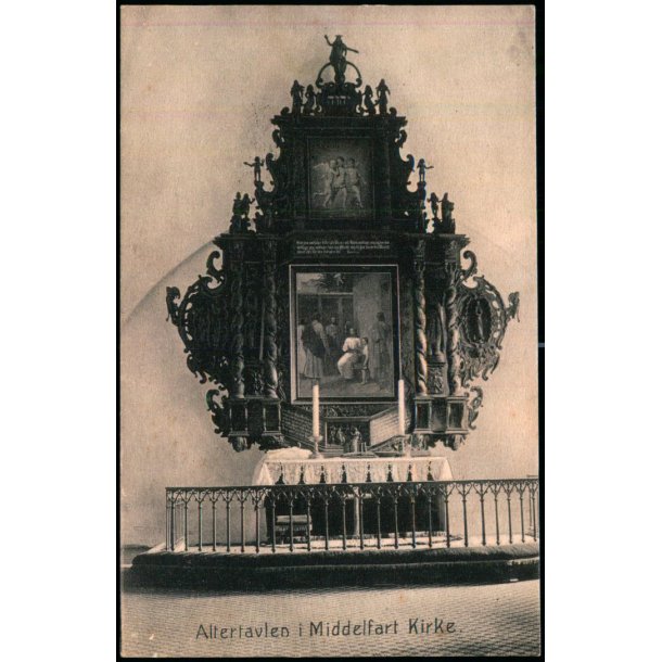 Altertavlen  i Middelfart Kirke - J.G. Kreutzers Papir 71 - Ubrugt