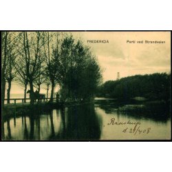 Fredericia - Parti ved Strandvejen - Gr�nholts Bogh. u/n - Brugt