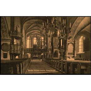 T�nder Kirkes Indre - Hovedskibet - V. Kielers Bogh. 54905 - Ubrugt