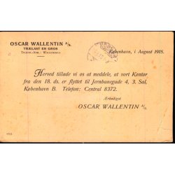 Oscar Wallentin - Trlast - Kbh.V.  - u/n - Brugt. - Fold !