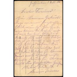 Fotokort -  4 - 11 - 1916 - Ubrugt