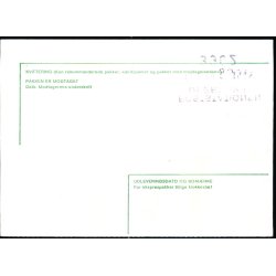 Adressekort med Postopkrvning fra rhus C til Grnland   - 2x10 - 25 kr kr. Rigsvben 50 re Blge