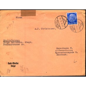 Censurbrev fra Tyskland  21 -11 - 40 - Til Kbenhavn