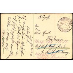 Tysk Feldpostkort - Dergenthin 20 - 12 - 17  - Til Krigs Laz. 18