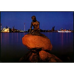 Kbenhavn - Den lille Havfrue ved Nat - Stender 149 101 623