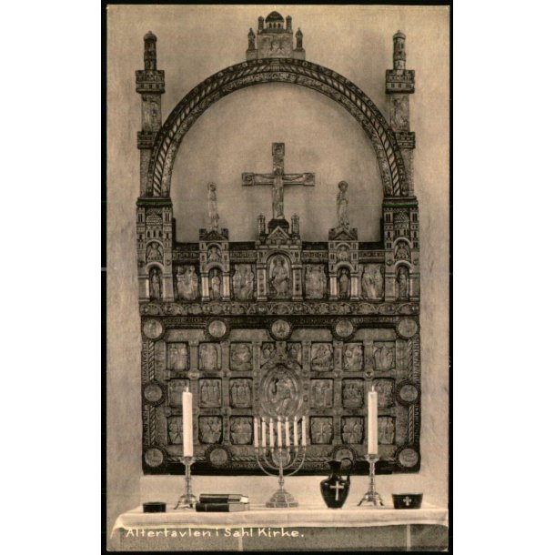 Altertavlen i Sahl Kirke - Kr. S. Kristensens Bog 99667 - Ubrugt