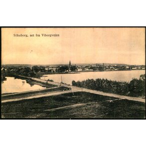 Silkeborg - Set fra Viborgvejen - Varehus Worzner u/n - Brugt