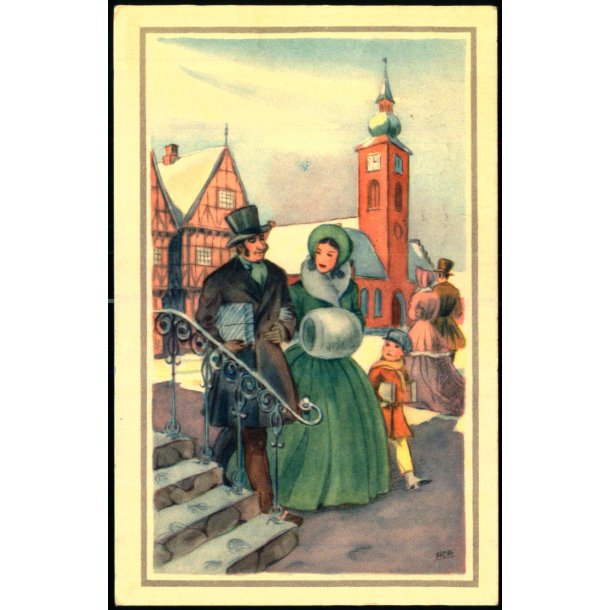 Hans Christian Petersen - Gldelig jul - Serie 954 - Brugt