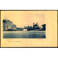 Hilsen fra Helsingr - Jrnbanehotellet - Kronborg -  B.M. &amp; Co. No. 105 - Ubrugt