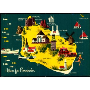 Hilsen fra Bornholm - Colbergs Bogh. 1617 - Ubrugt