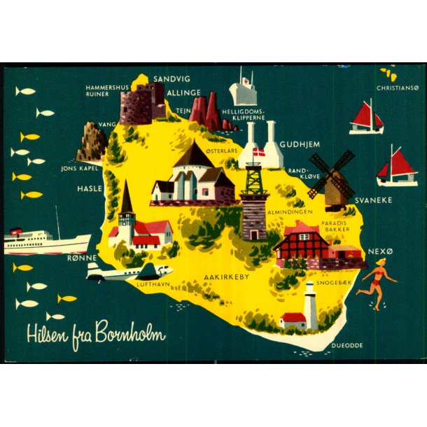 Hilsen fra Bornholm - Colbergs Bogh. 1617 - Ubrugt