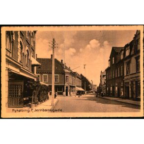Nyk�bing F. - Jernbanegade - V. Kristoffersens Bogh. u/n - Ubrugt