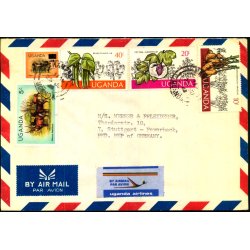 Luftpost Brev fra Uganda til Tyskland - 25 - 7 - 63