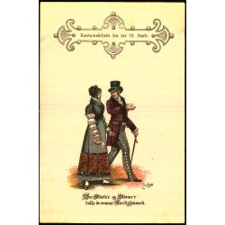 Kostumebillede fra det 19. Aarhundrede - u/n - Brugt