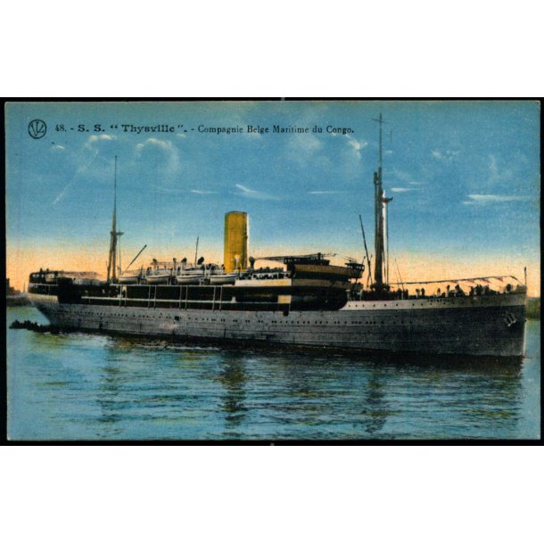 S:S. "Thyaville" - Compagnie Belge Maritime du Congo -  u/n - Ubrugt