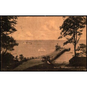 Aarhus - Dampskibsbroen ved Varna - N. Jensen Bogh. 41159 - Brugt