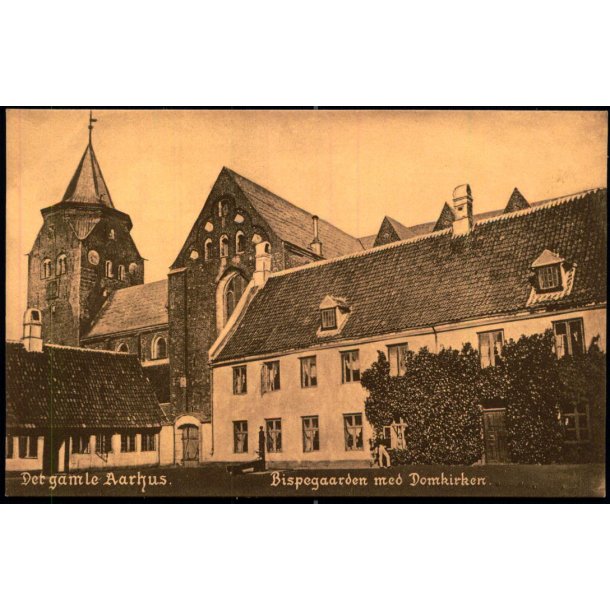 Det gamle Aarhus - Bisp�egaarden og Domkirken - Stender 13572 - Ubrugt