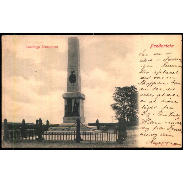 Fredericia - Lundings Monument - W.K.F. 565 - Brugt