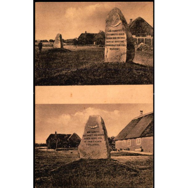 Guldhornstenene fra Gallehus - H. Nissen u/n - Ubrugt