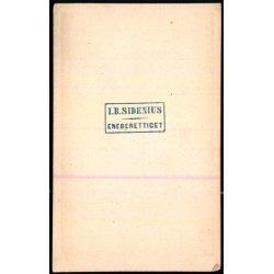 Thorvaldsens Museum - Visitkortbillede - I.B. Sidenius