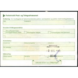 Adressekort fra Tstrup 2 - Expres  - 3x50 kr. og 7 kr.Rigsvben  1 - 12 - 89