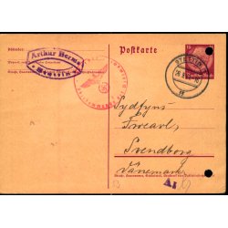 Censurpostkort fra Tyskland  26 - 9 - 41 - Til Svendborg